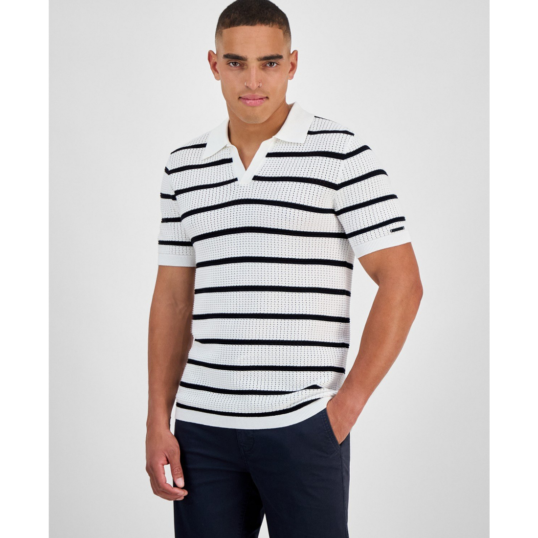 Polo 'Stripe Sweater' pour Hommes