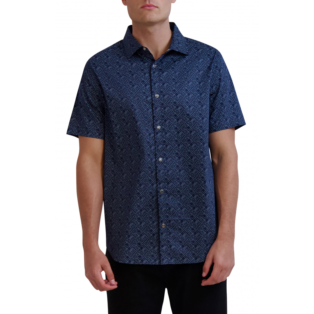 Chemise à manches courtes 'Karl Print Button-Up' pour Hommes