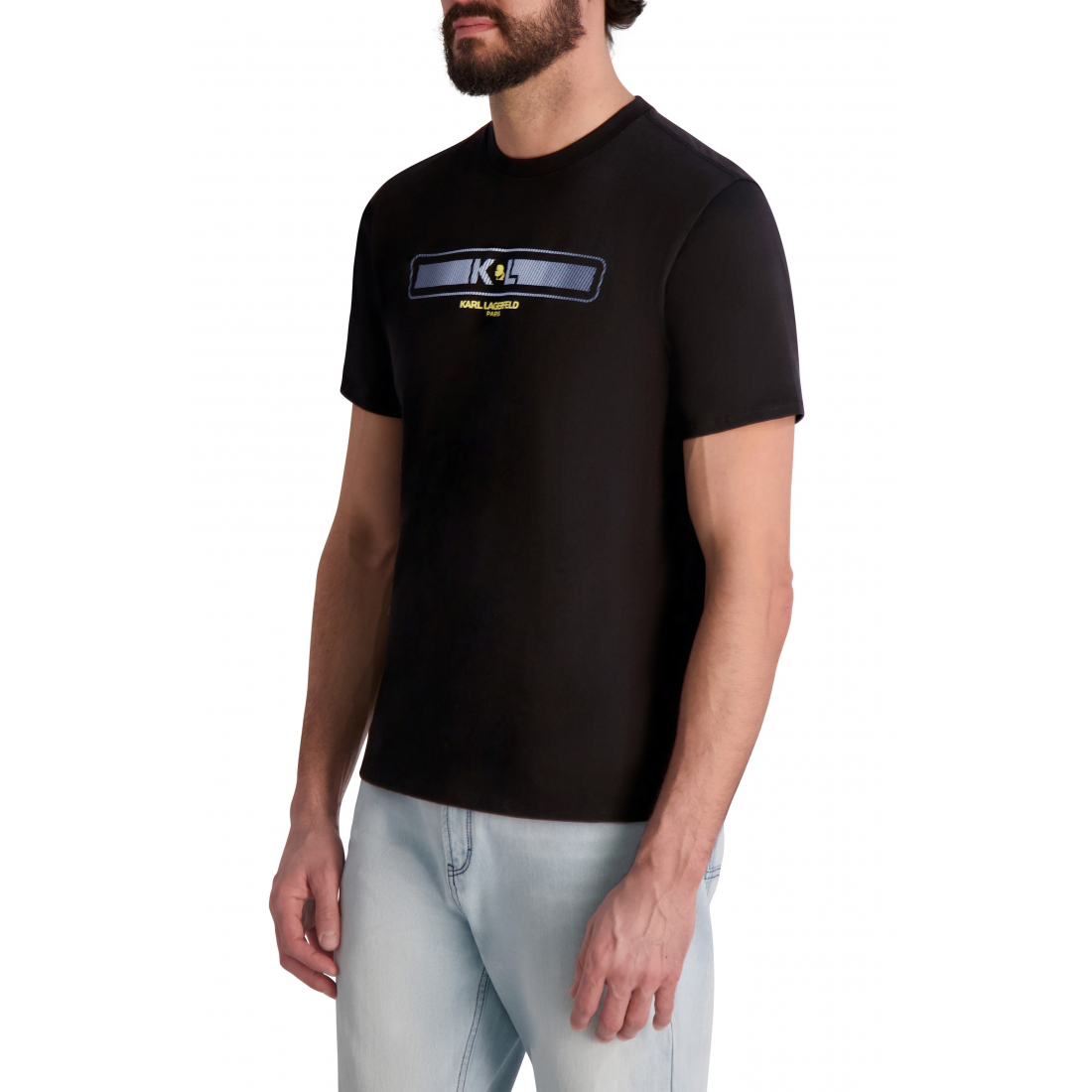 T-shirt 'Blocky Logo Cotton Graphic' pour Hommes