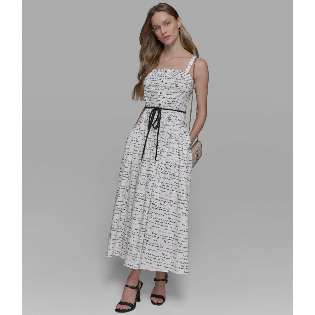 Robe maxi 'Signature Print With Belt' pour Femmes