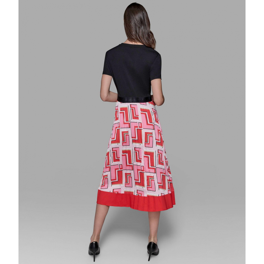 Robe Midi 'Printed Pleated Parfait Multi' pour Femmes