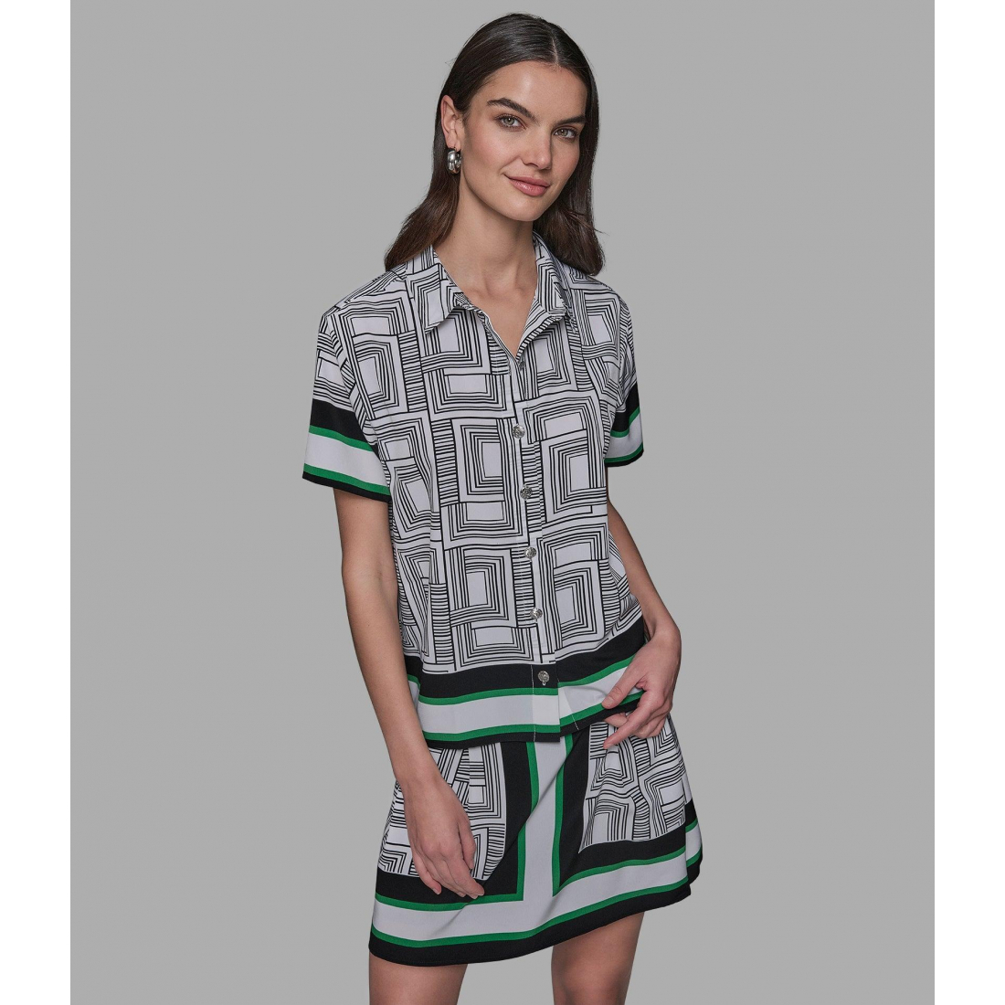 Blouse 'Short Sleeve Double L Camp' pour Femmes