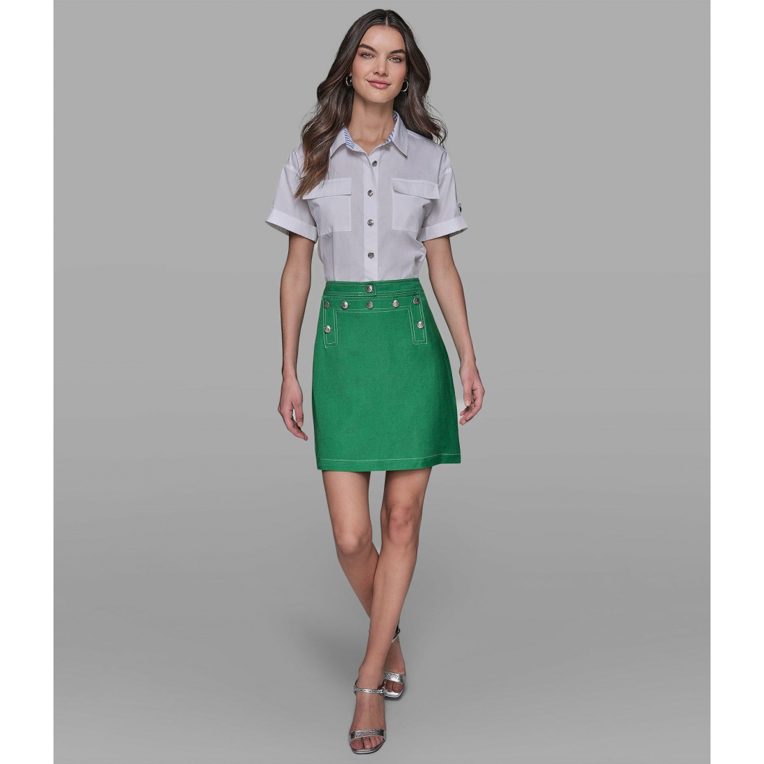 Mini Jupe 'Linen Blend' pour Femmes