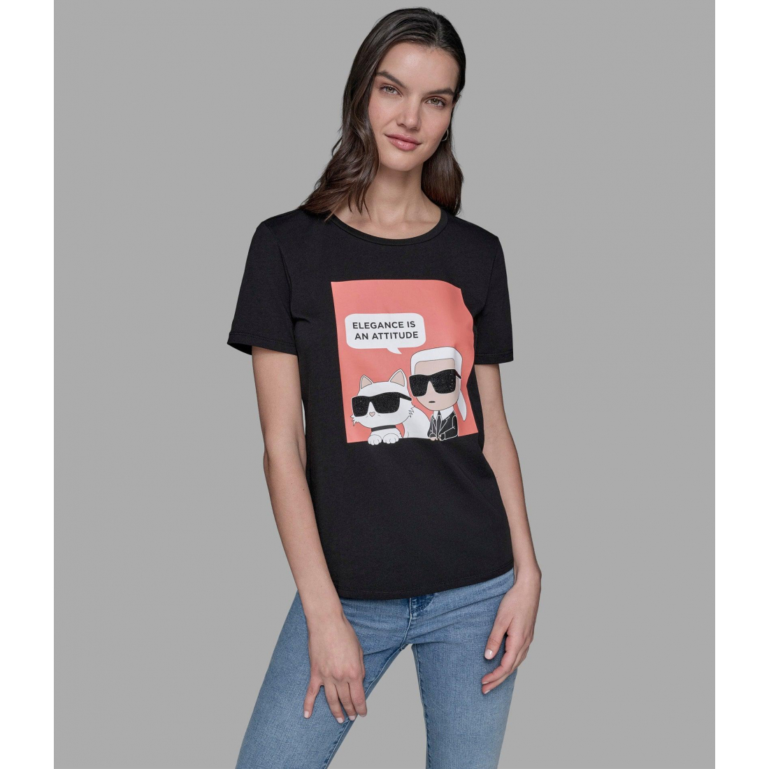 T-shirt 'Elegance Quote' pour Femmes