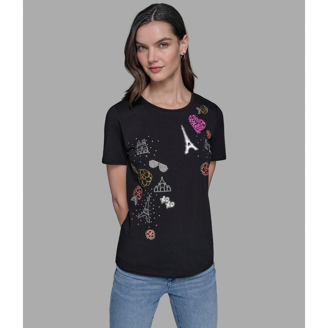 T-shirt 'Luxe Embellished Whimsy' pour Femmes