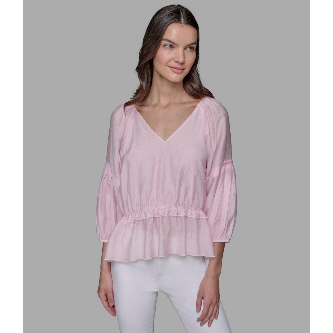 Blouse 'Solid Peplum' pour Femmes