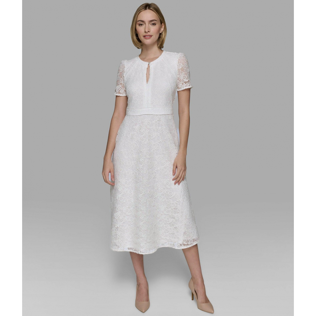 Robe Midi 'Floral Lace' pour Femmes