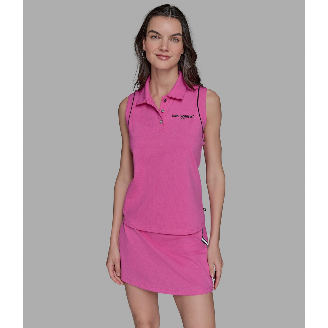 Polo 'Pique With Karl Patch' pour Femmes