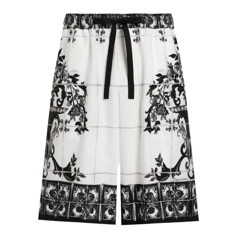 Bermuda 'Maiolica Print' pour Hommes