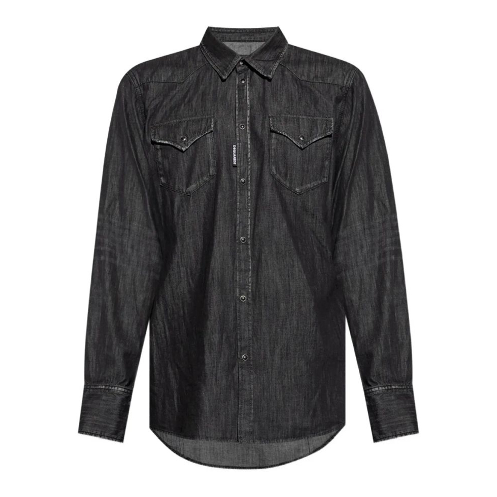 Chemise en Jean 'Long-Sleeved' pour Hommes