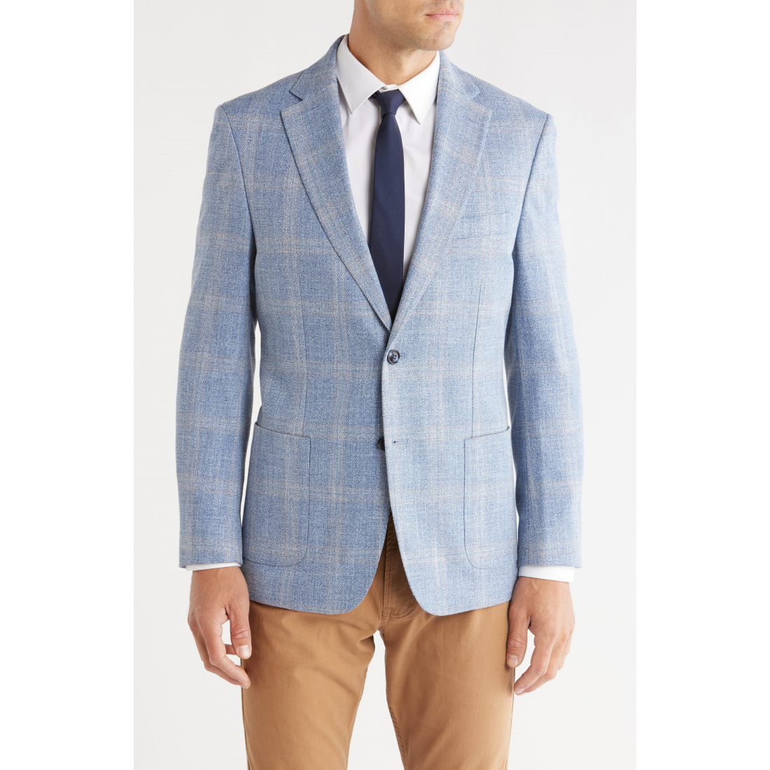 Blazer 'Windowpane Notch Lapel' pour Hommes