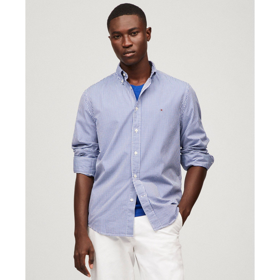 Chemise 'Regular-Fit Flex Gingham Check Button-Down Poplin' pour Hommes