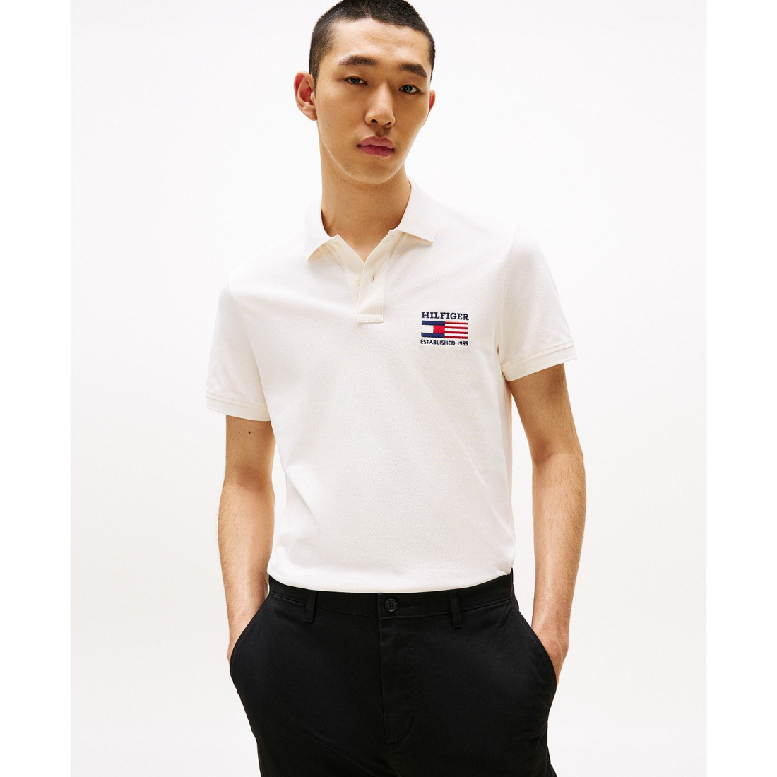 Polo 'Flag Regular Fit' pour Hommes