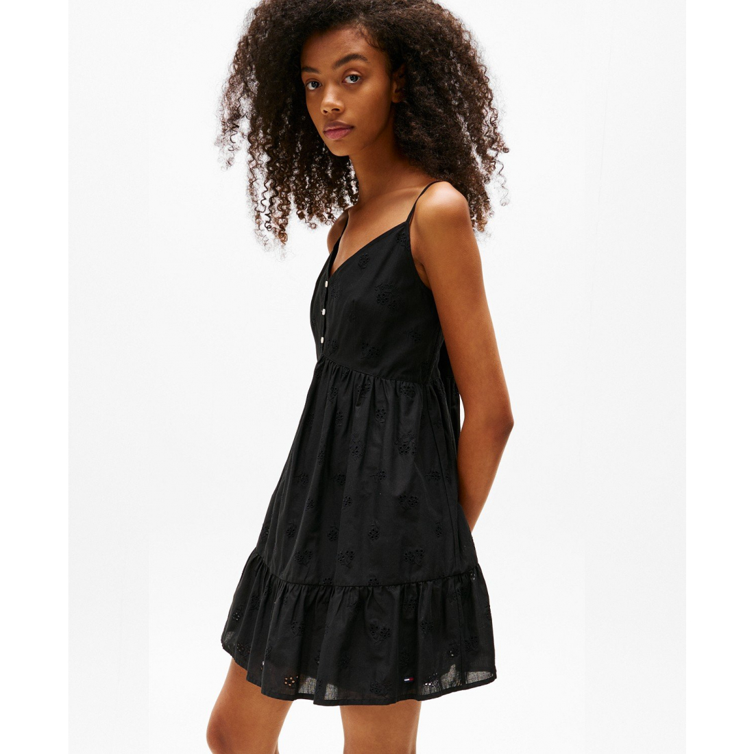 Robe mini 'Eyelet-Embroidered' pour Femmes