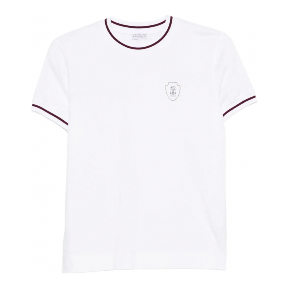 T-shirt 'Embroidered-Detail' pour Femmes