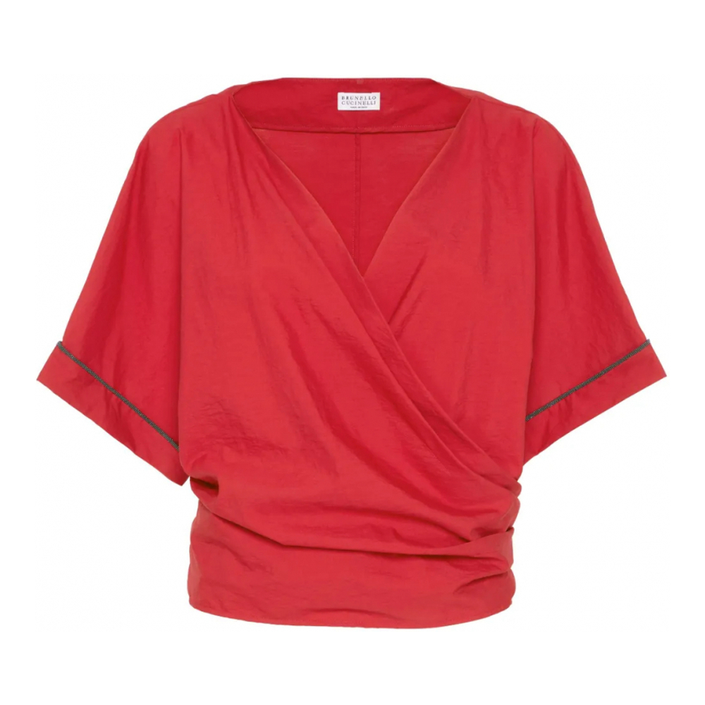 Kurzärmelige Bluse für Damen