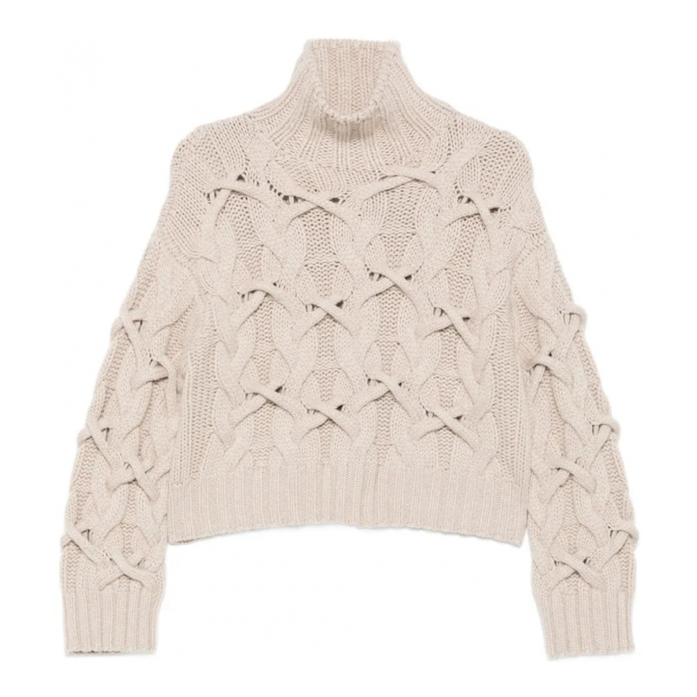 Pull en cachemire 'Cable-Knit' pour Femmes