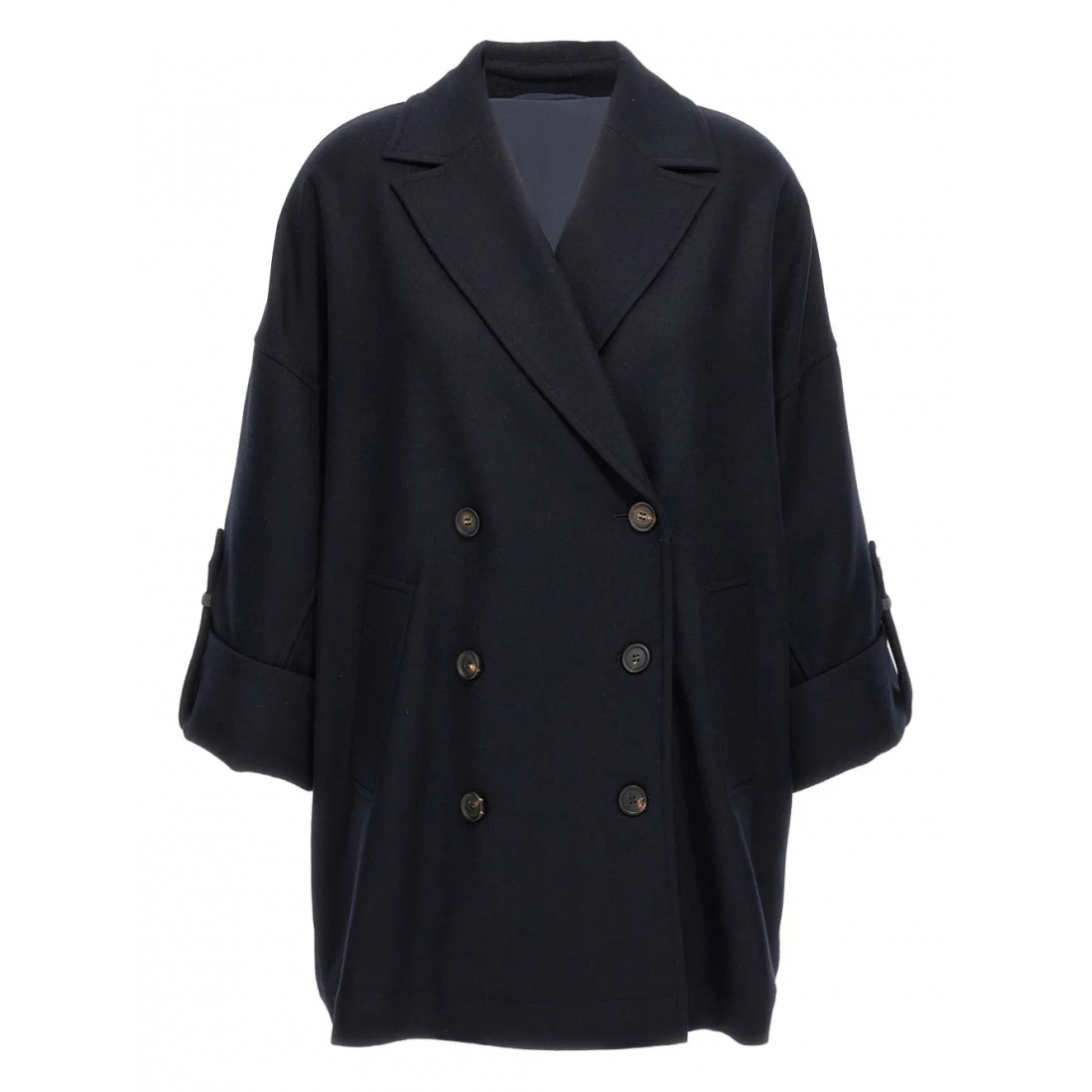 Caban 'Shiny Cuff Details' pour Femmes