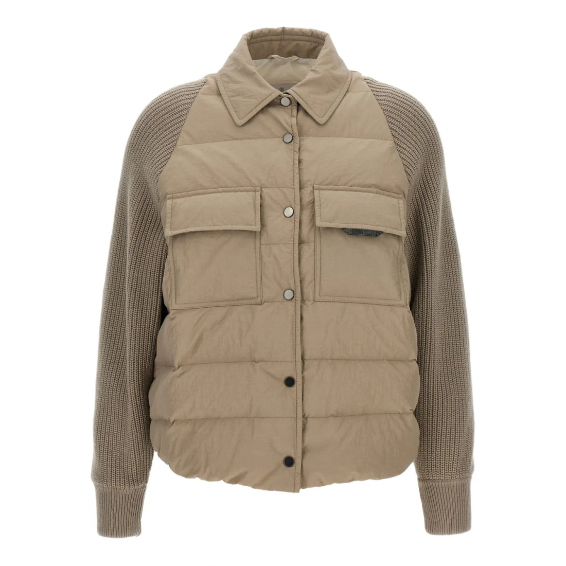 Doudoune en plumes 'Shiny Flap Detail' pour Femmes