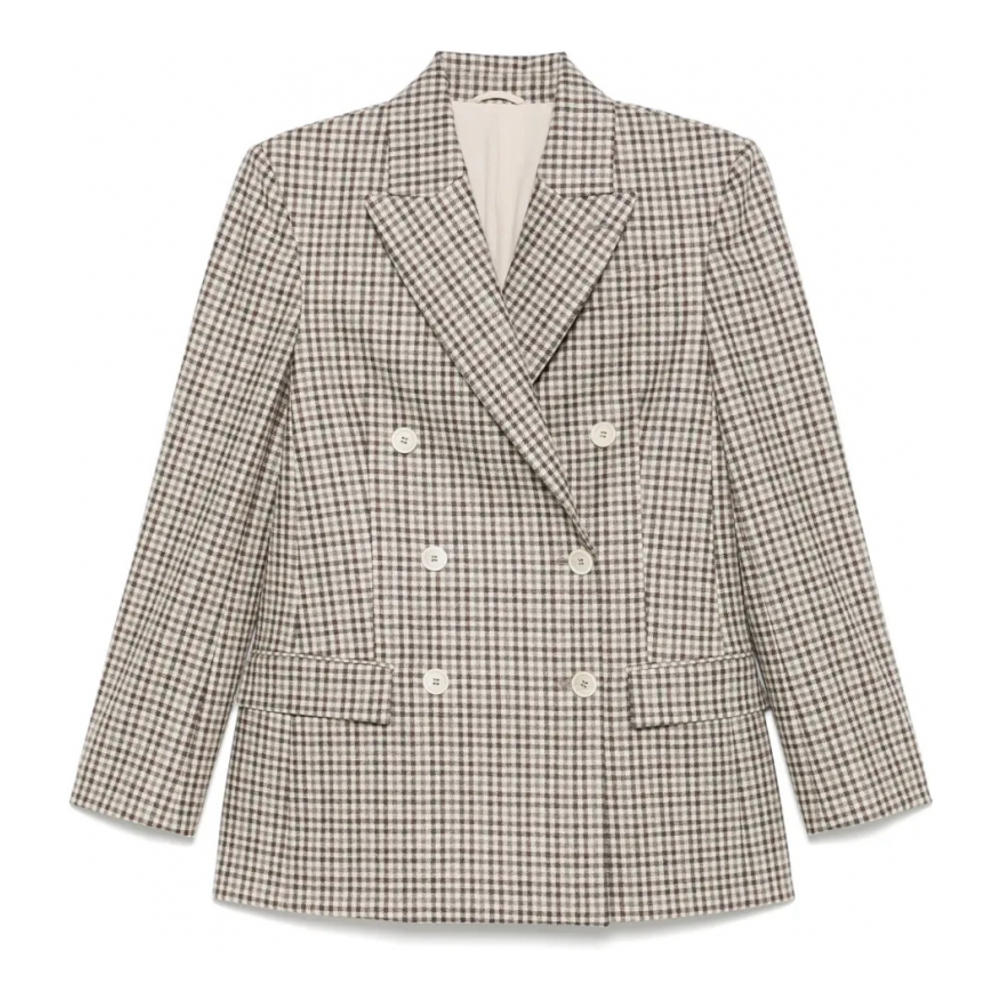 Blazer 'Check-Print' pour Femmes