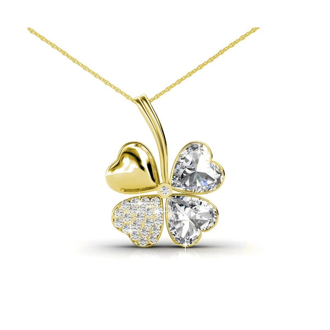 Pendentif sur chaine 'Four Leaf' pour Femmes