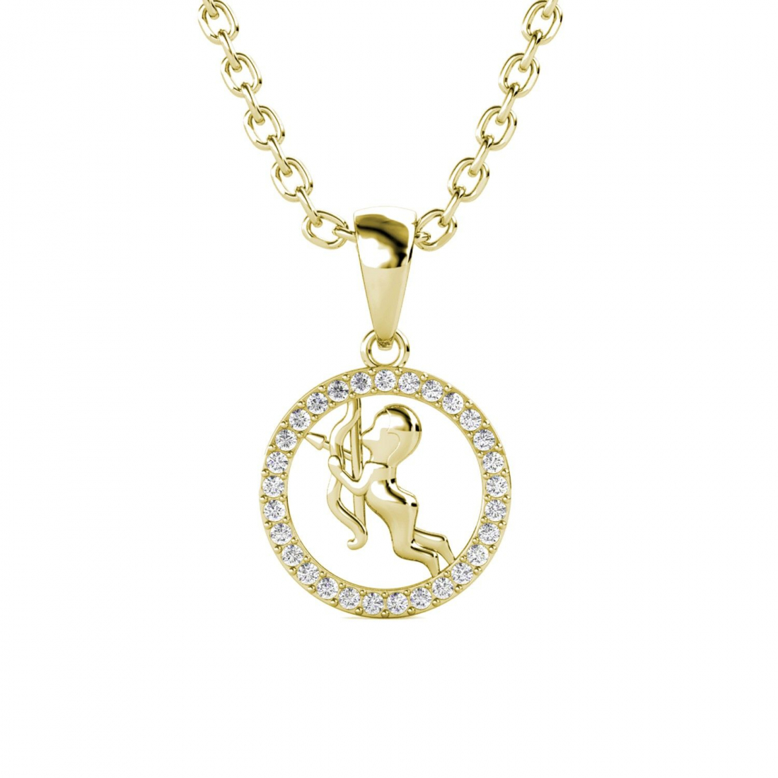 Pendentif sur chaine 'Zodiaque Sagitaire' pour Femmes