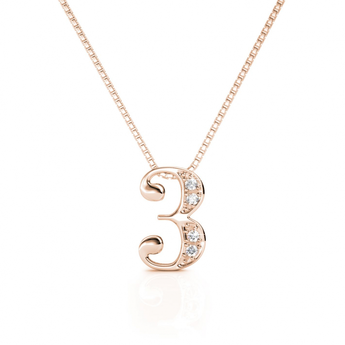 Pendentif 'Number 3' pour Femmes