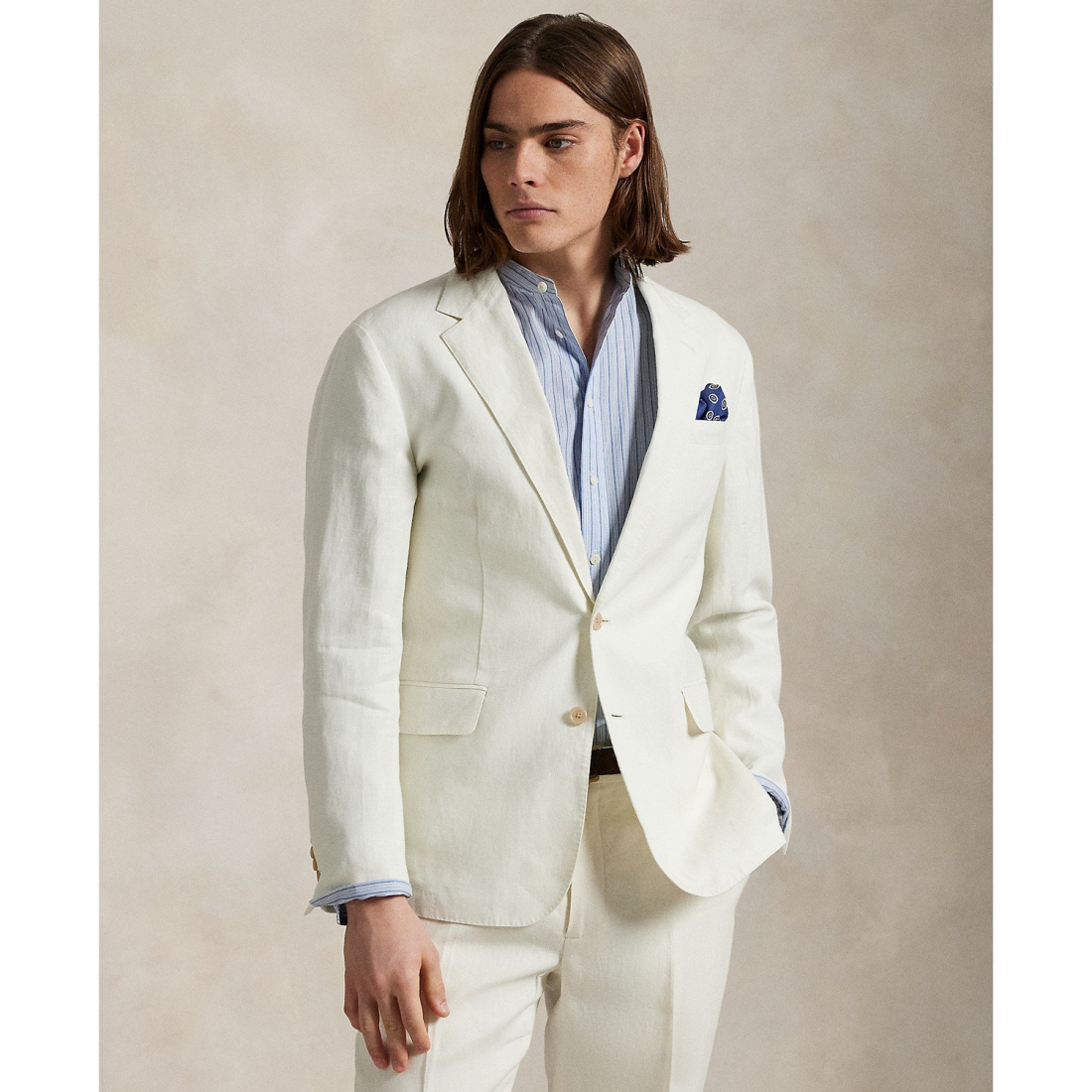 Veste de Costume 'Polo Soft Modern Linen' pour Hommes