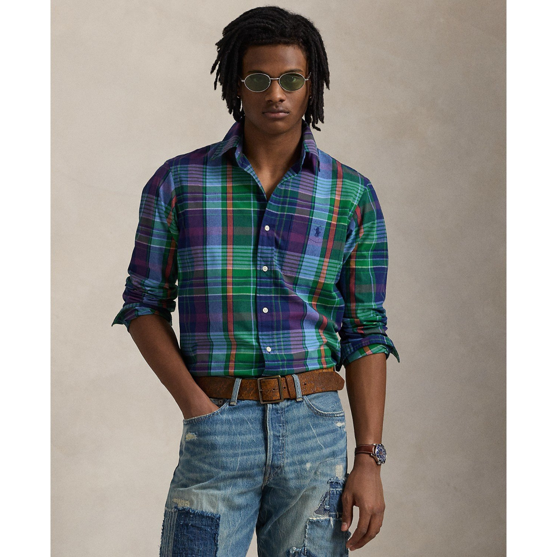 Chemise 'Classic-Fit Plaid Performance' pour Hommes