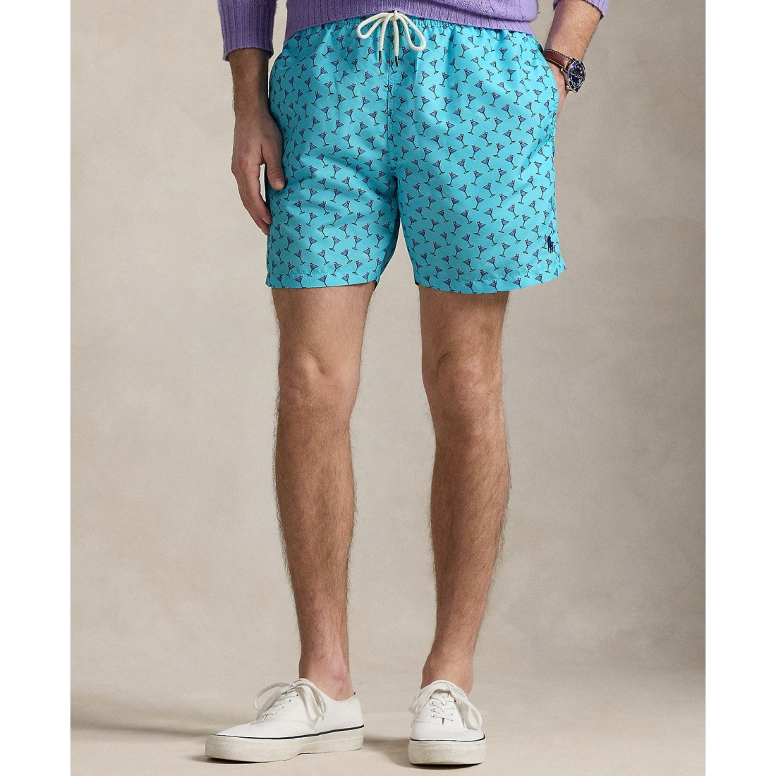 Men's '5.75-Inch Traveler Classic Printeds' Swimming Trunks