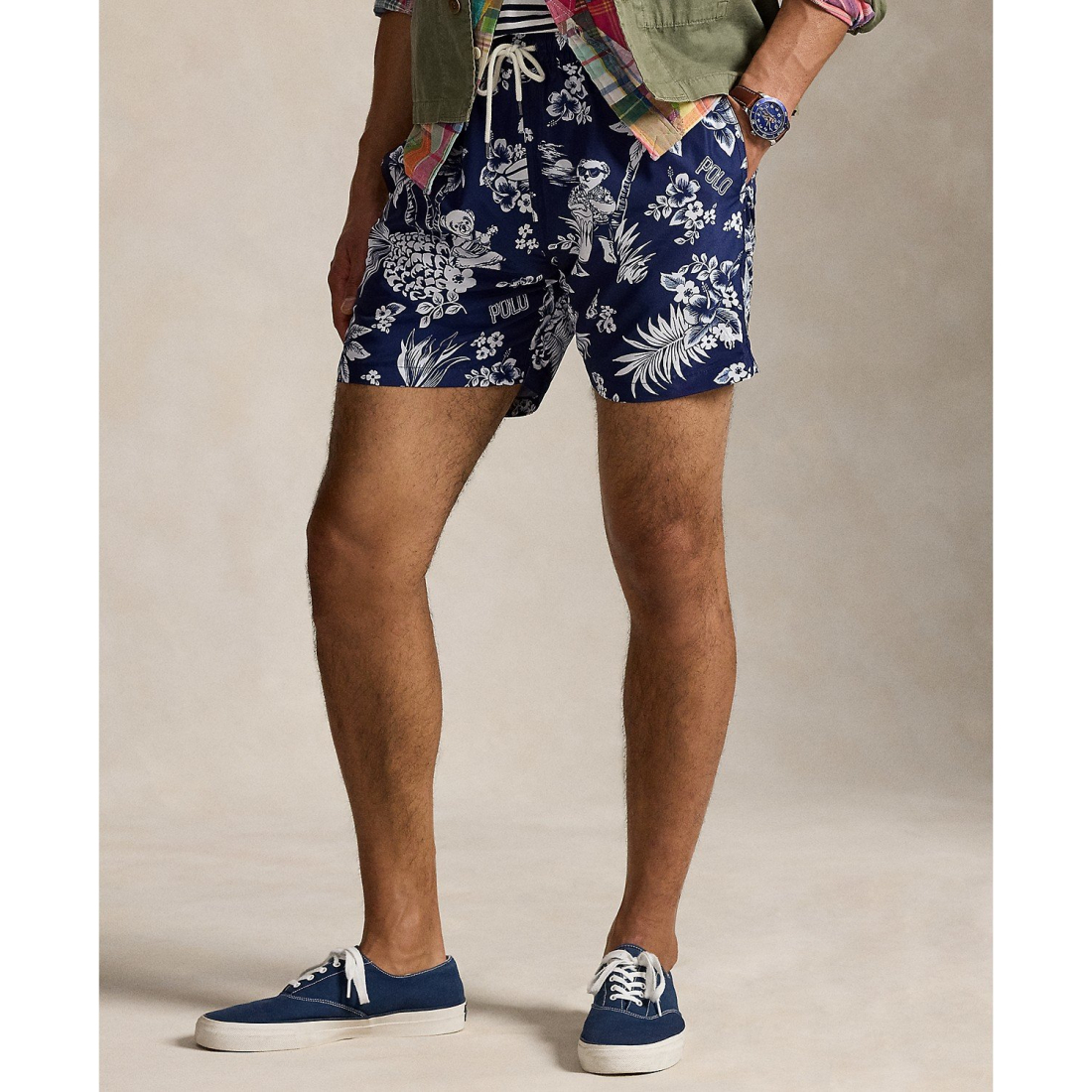 Short de bain '5.75-Inch Traveler Polo Bears' pour Hommes