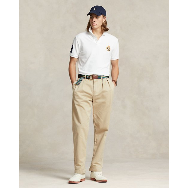 Polo 'Classic Fit Triple-Pony Mesh' pour Hommes
