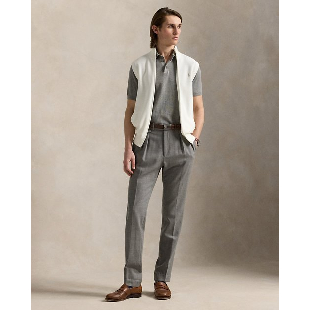 Gilet 'Mesh-Knit Cotton Full-Zip' pour Hommes