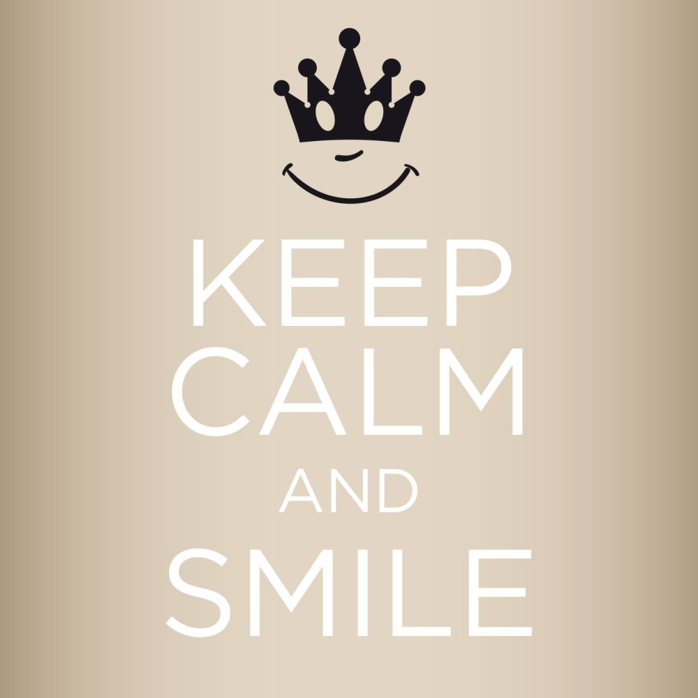 'Keep calm and smile' Scented Sachet