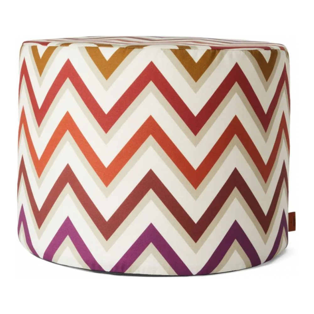 Pouf 'Watamu Chevron-Patterned'
