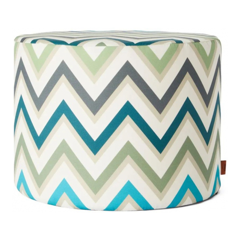 Pouf 'Watamu Chevron-Patterned'