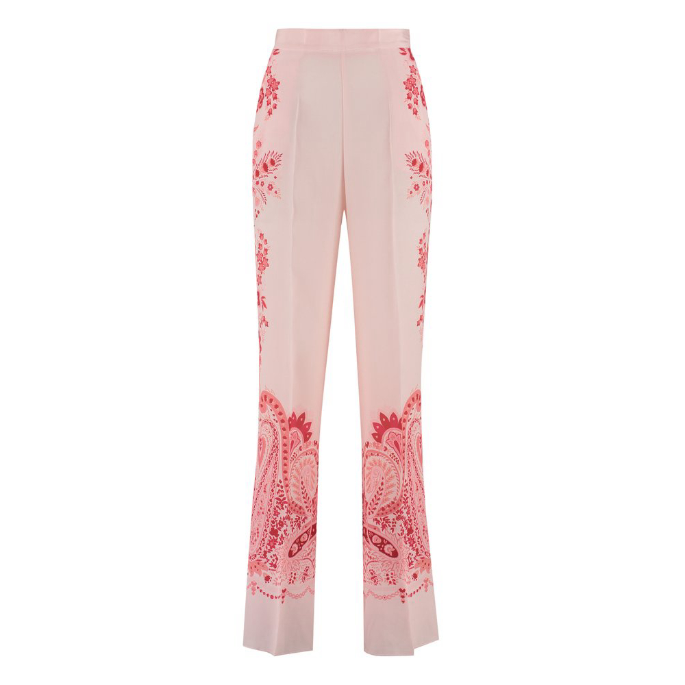 Pantalon 'Paisley-Printed Elasticated Waistband' pour Femmes