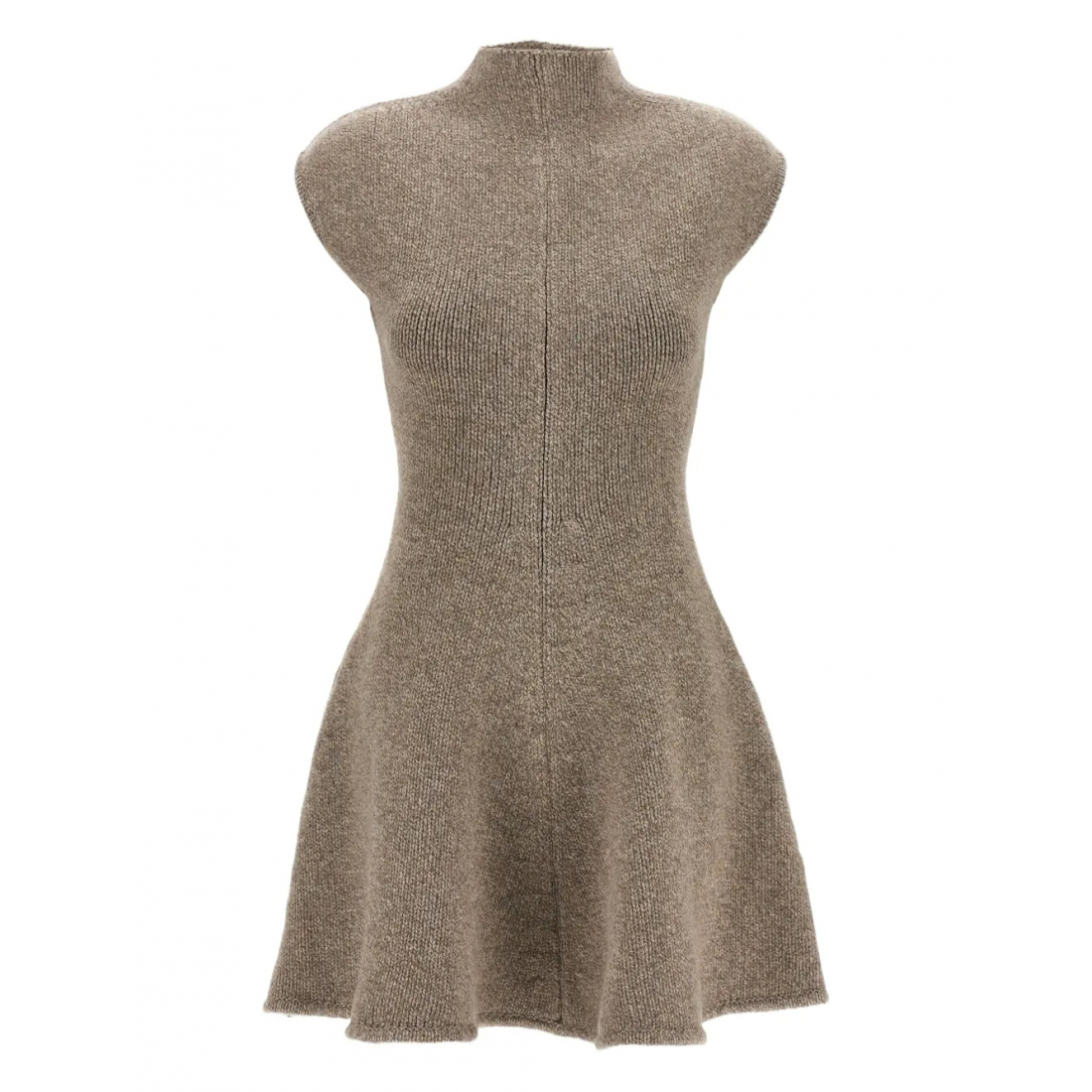 Women's 'Marled High-Neck Flared' Mini Dress