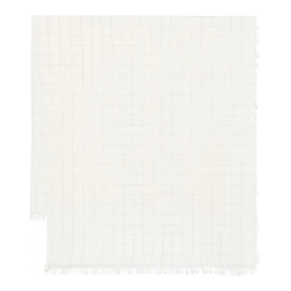 Écharpe en laine 'Checked' pour Femmes