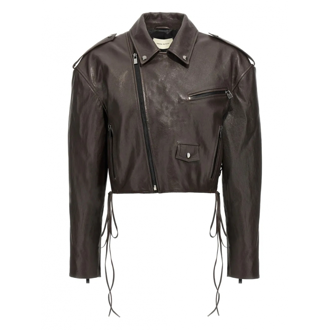 Veste en cuir '19 Side-Zip Lace-Up' pour Femmes