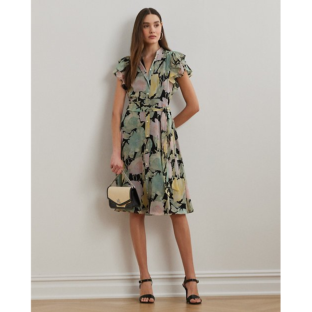 'Floral Belted' Hemdkleid für Damen