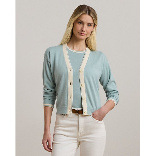 'Two-Tone' Strickjacke für Damen