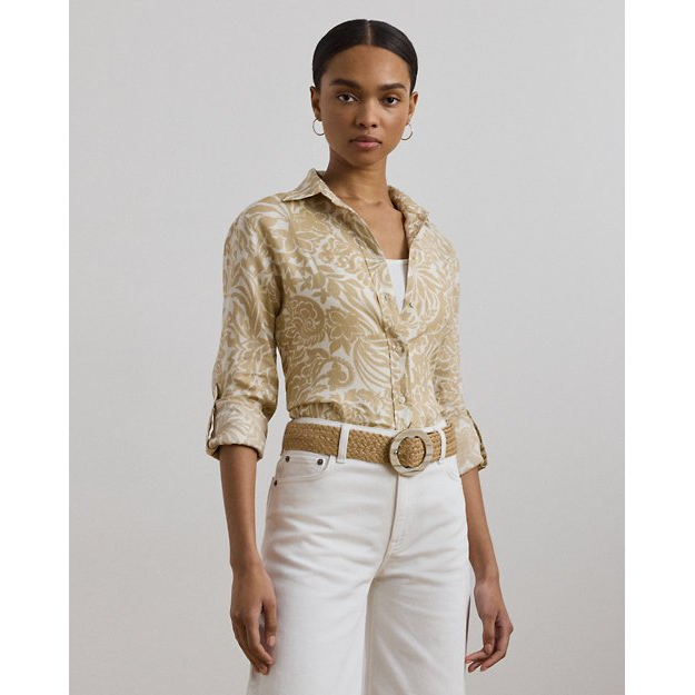 Women's 'Relaxed Fit Floral' Long Sleeve Blouse