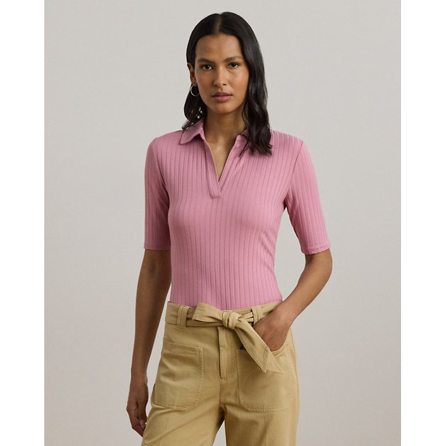 'Elbow-Sleeve' Polohemd für Damen