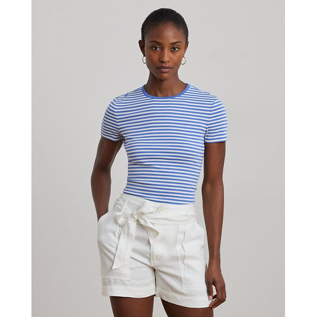 T-shirt 'Striped Crewneck' pour Femmes