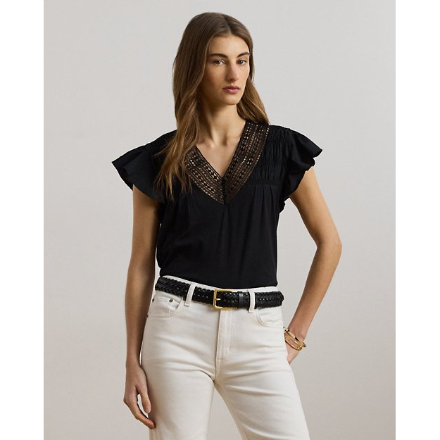 T-shirt 'Flutter-Sleeve' pour Femmes