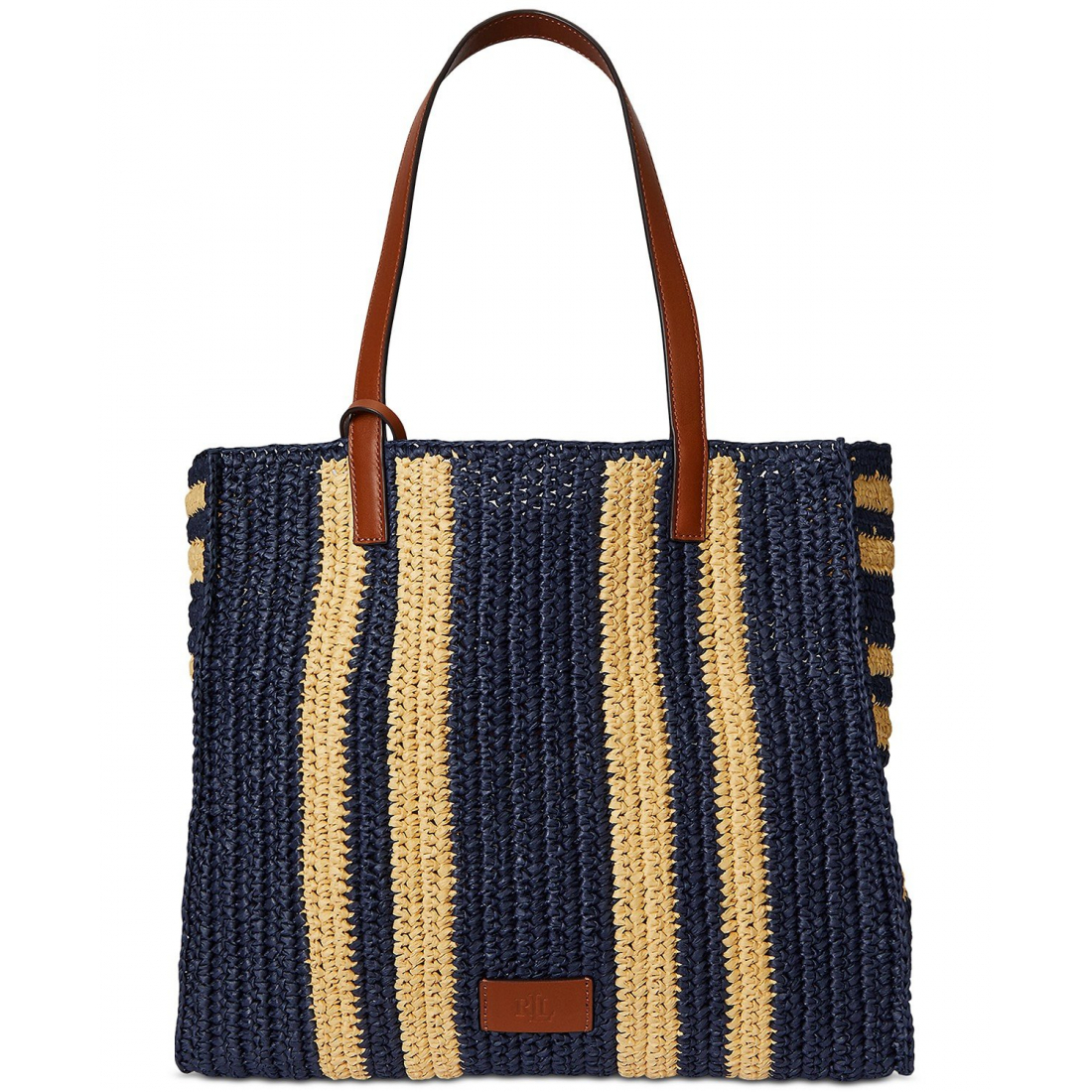 Women's 'Striped Woven Straw Extra Large Wilow' Tote Bag