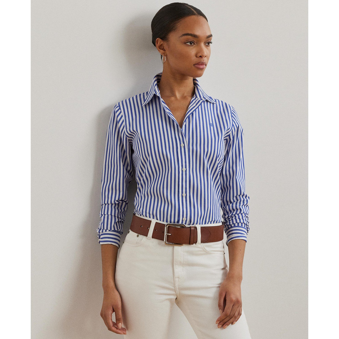 Chemise 'Classic-Fit Striped Broadcloth Shirt' pour Femmes