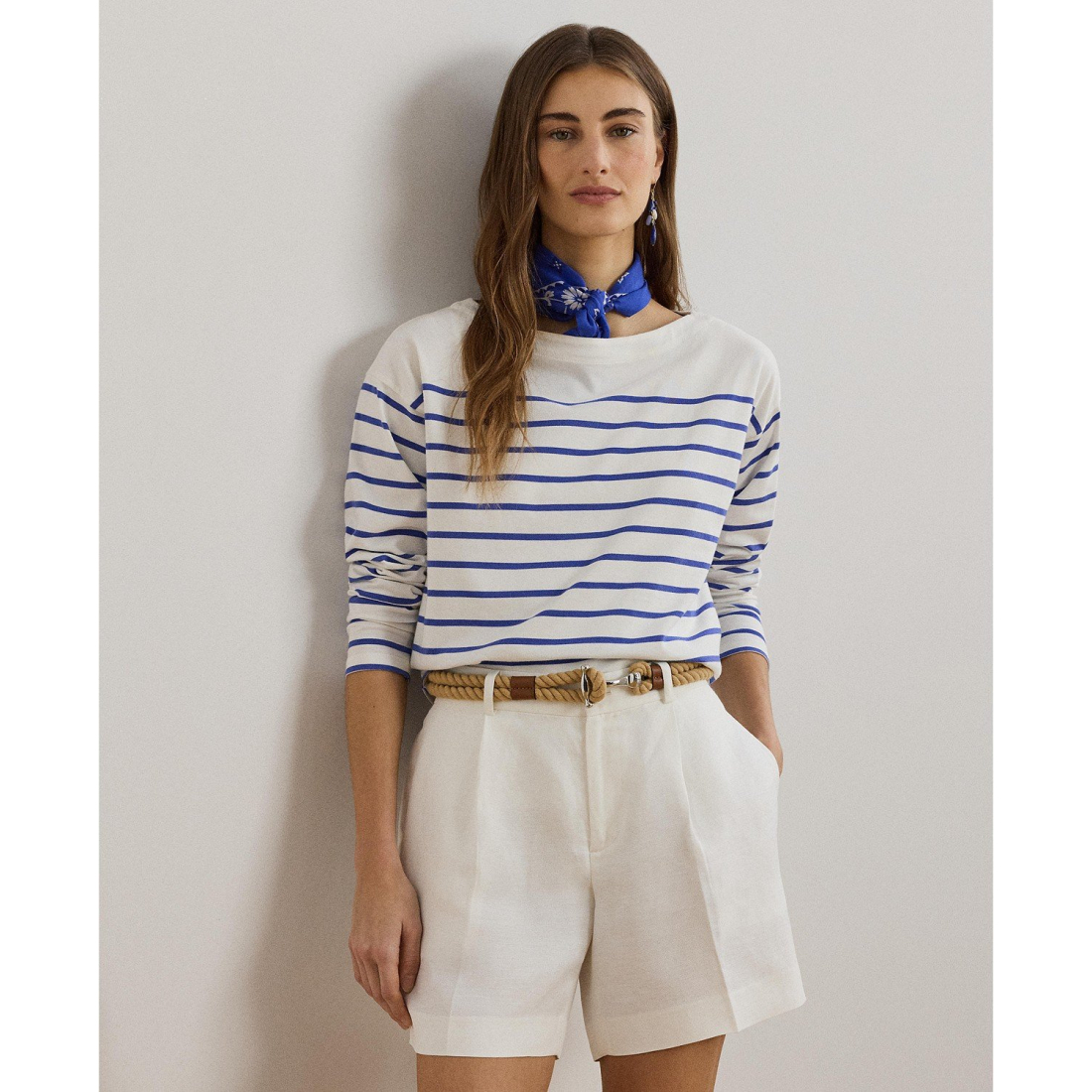 Top à manches longues 'Striped  Jersey' pour Femmes