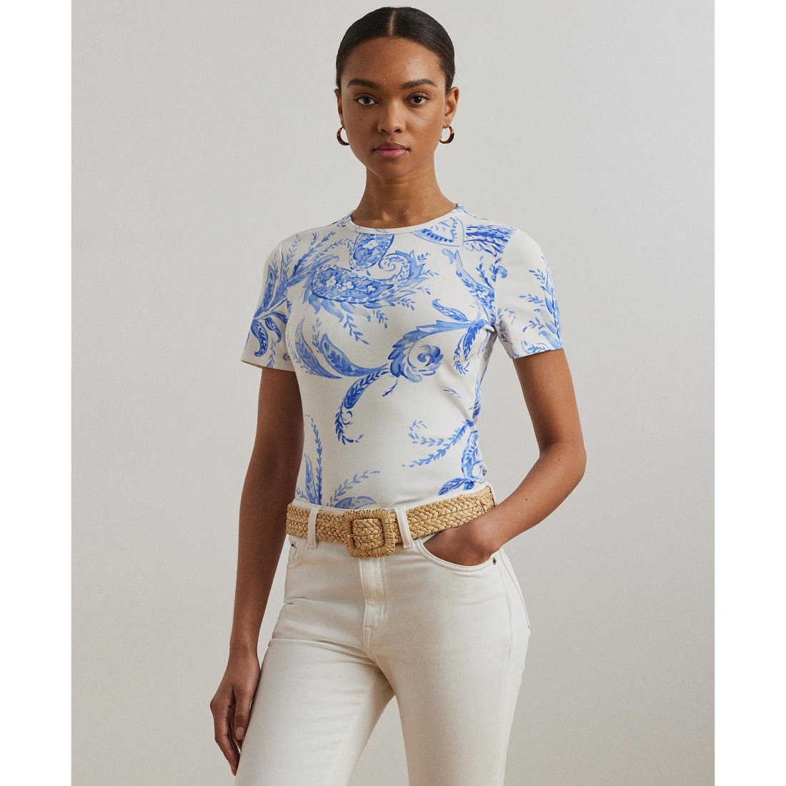 T-shirt 'Paisley Stretch' pour Femmes